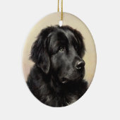 Ein Neufundland-Ornament Keramikornament (Rechts)