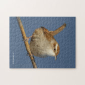 Ein neugieriger Bewick's Wren im Baum Puzzle (Horizontal)
