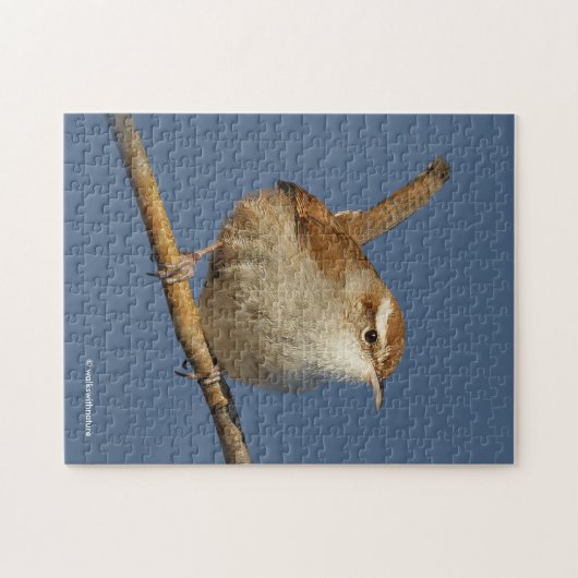 Ein neugieriger Bewick's Wren im Baum Puzzle (Horizontal)