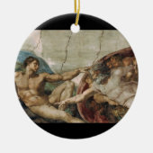 Ein neugieriger Gott Keramikornament (Vorne)