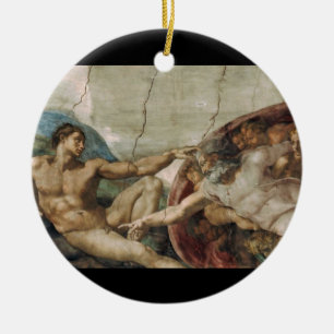 Ein neugieriger Gott Keramikornament