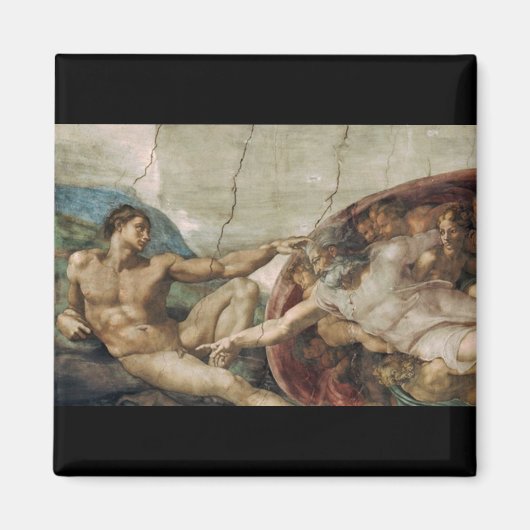 Ein neugieriger Gott Magnet (Vorne)