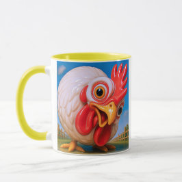 Ein neugieriges Huhn Tasse