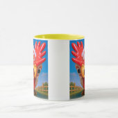 Ein neugieriges Huhn Tasse (Zentrum)