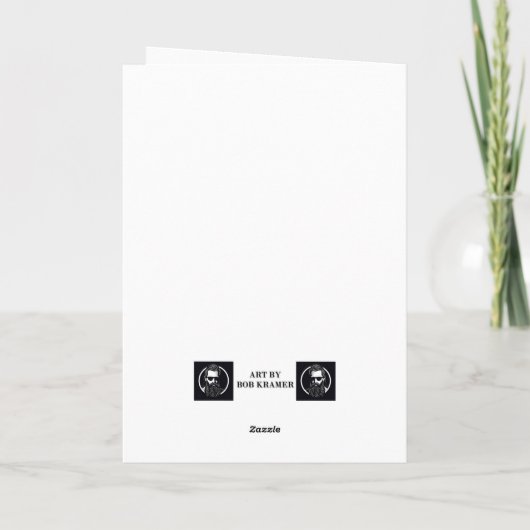 Ein Neujahr beginnt Karte (Rückseite)