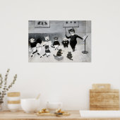 Ein Neujahrslied, Louis Wain Poster (Küche)