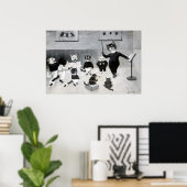 Ein Neujahrslied, Louis Wain Poster (Heimbüro)