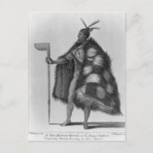 Ein neuseeländischer Krieger Postkarte (Vorderseite)