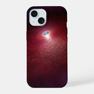 Ein Neutronenstern mit einer Scheibe aus warmem St iPhone 15 Hülle