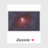 Ein Neutronenstern mit einer Scheibe warmen Staubs Aufkleber (Blatt)