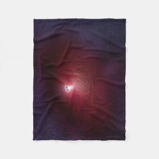 Ein Neutronenstern mit einer Scheibe warmen Staubs Fleecedecke (Vorderseite)