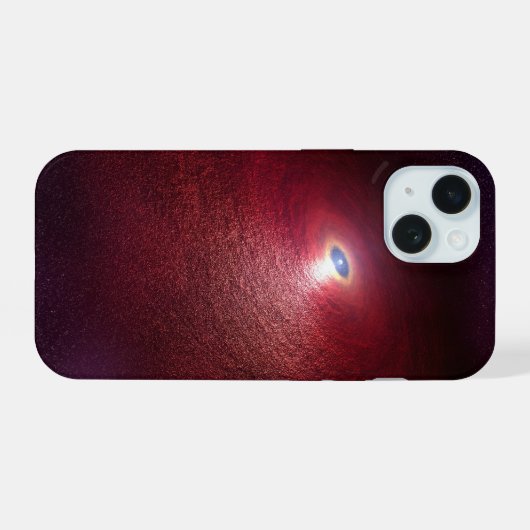 Ein Neutronenstern mit einer Scheibe warmen Staubs iPhone 15 Hülle (Rückseite (Horizontal))