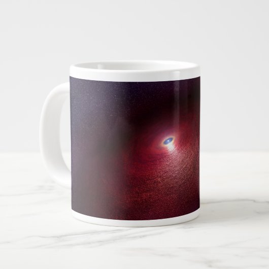 Ein Neutronenstern mit einer Scheibe warmen Staubs Jumbo-Tasse (Vorderseite Links)