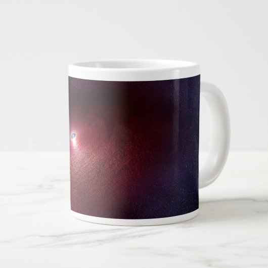Ein Neutronenstern mit einer Scheibe warmen Staubs Jumbo-Tasse (Vorderseite Rechts)