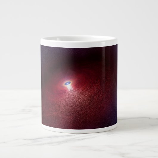 Ein Neutronenstern mit einer Scheibe warmen Staubs Jumbo-Tasse (Vorderseite)