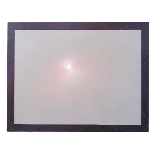 Ein Neutronenstern mit einer Scheibe warmen Staubs Notizblock (Vorderseite)