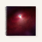 Ein Neutronenstern mit einer Scheibe warmen Staubs Notizblock (Vorderseite)
