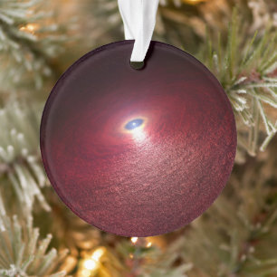 Ein Neutronenstern mit einer Scheibe warmen Staubs Ornament