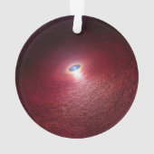 Ein Neutronenstern mit einer Scheibe warmen Staubs Ornament (Rückseite)