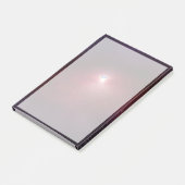 Ein Neutronenstern mit einer Scheibe warmen Staubs Post-it Klebezettel (angewinkelt)