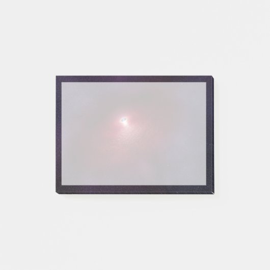 Ein Neutronenstern mit einer Scheibe warmen Staubs Post-it Klebezettel (Vorderseite)