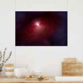 Ein Neutronenstern mit einer Scheibe warmen Staubs Poster (Küche)