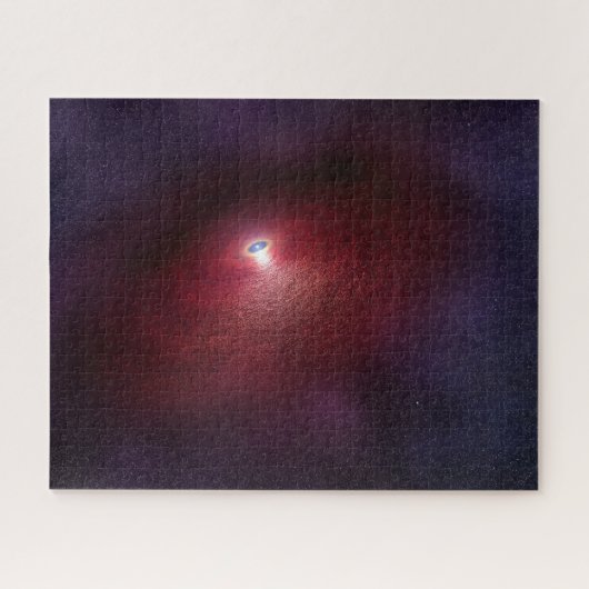 Ein Neutronenstern mit einer Scheibe warmen Staubs Puzzle (Horizontal)