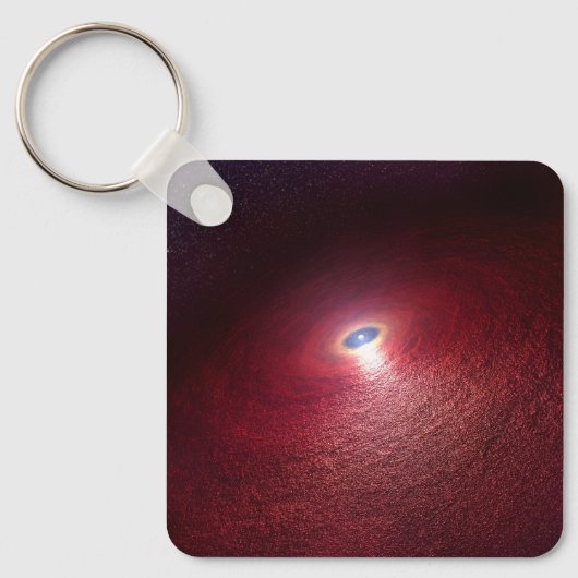 Ein Neutronenstern mit einer Scheibe warmen Staubs Schlüsselanhänger (Vorderseite)