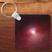 Ein Neutronenstern mit einer Scheibe warmen Staubs Schlüsselanhänger (Vorderseite)