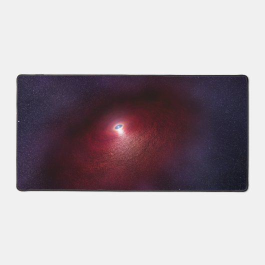 Ein Neutronenstern mit einer Scheibe warmen Staubs Schreibtischunterlage (Vorderseite)