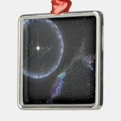 Ein Neutronenstern SGR 1806-20 Ornament Aus Metall (Links)