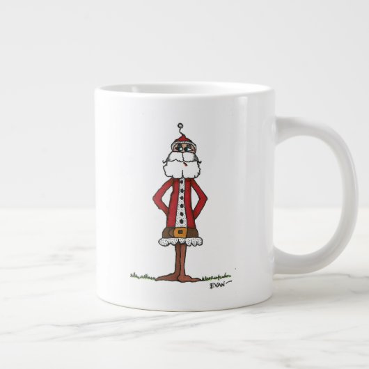 Ein nicht ersehnter Weihnachtsmann Jumbo-Tasse (Rechts)