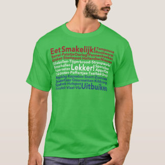 Ein niederländisches Mädchen mit niederländischer T-Shirt