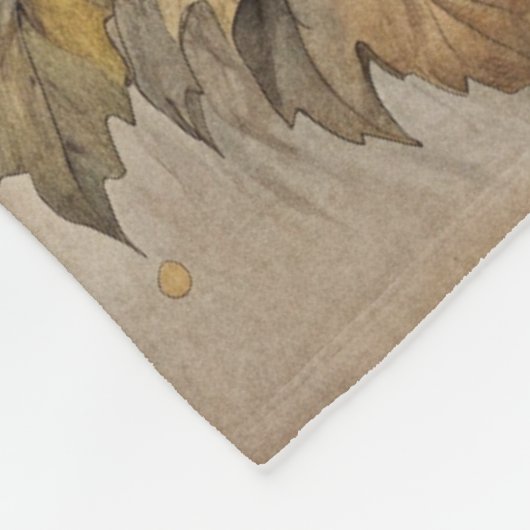 Ein Niedlicher Bär im Wald Fleecedecke (Ecke)