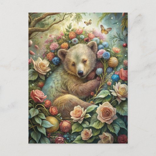 Ein Niedlicher Bär Postkarte (Vorderseite)