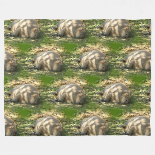 Ein Niedlicher Capybara-Traum im Sommer Fleecedecke (Vorderseite (Horizontal))