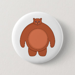 Ein Niedlicher Chubby-Bär Button