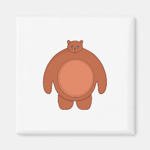 Ein Niedlicher Chubby-Bär Magnet
