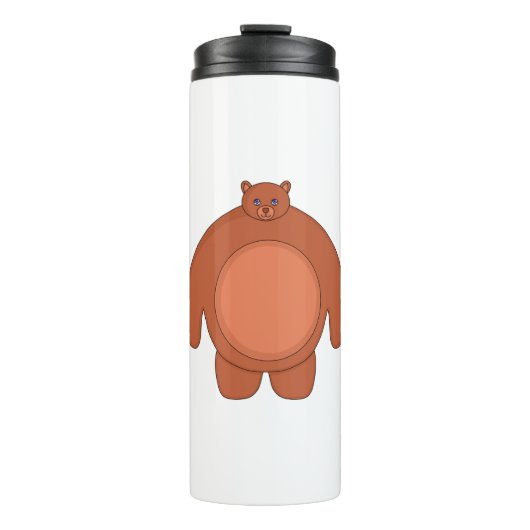 Ein Niedlicher Chubby-Bär Thermosbecher (Vorderseite)