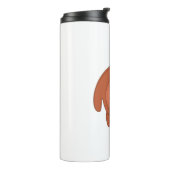 Ein Niedlicher Chubby-Bär Thermosbecher (Nach links gedreht)