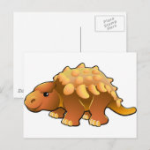 Ein niedlicher Dinosaurier Postkarte (Vorne/Hinten)