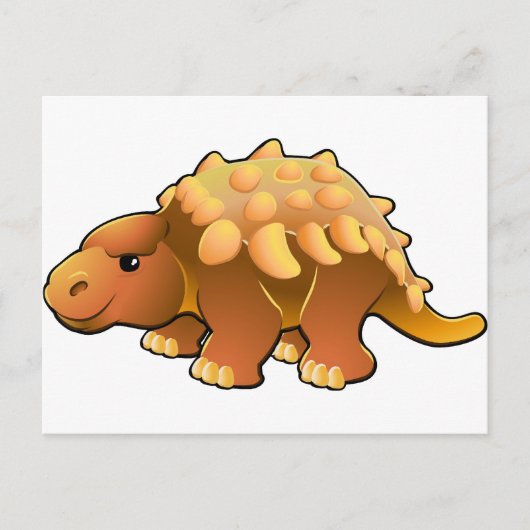 Ein niedlicher Dinosaurier Postkarte (Vorderseite)