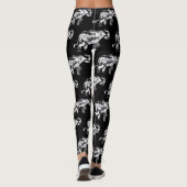 Ein niedlicher Elefant aus grauem Camouflage Leggings (Rückseite)