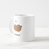 Ein niedlicher Faulbär Kaffeetasse (Vorderseite Links)
