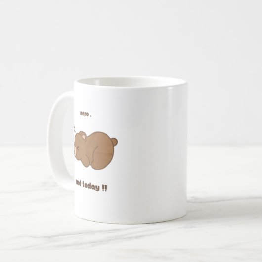 Ein niedlicher Faulbär Kaffeetasse (Vorderseite Links)