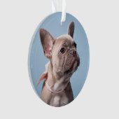 Ein Niedlicher französischer Bulldog Ornament (Vorderseite)