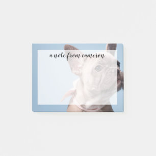 Ein Niedlicher französischer Bulldog Post-it Klebezettel