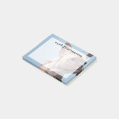 Ein Niedlicher französischer Bulldog Post-it Klebezettel (angewinkelt)