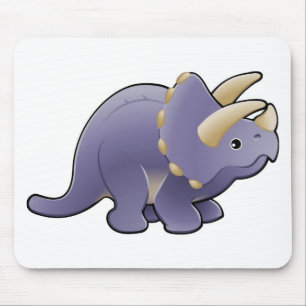 Ein niedlicher freundlicher Triceratopsdinosaurier Mousepad