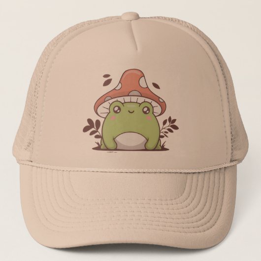 Ein niedlicher Frosch Truckerkappe (Vorderseite)